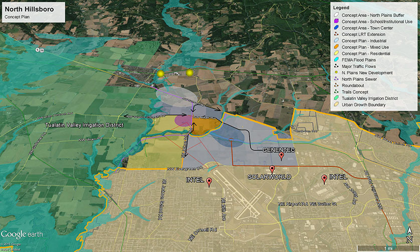 Northwest Hillsboro Concept Aerial